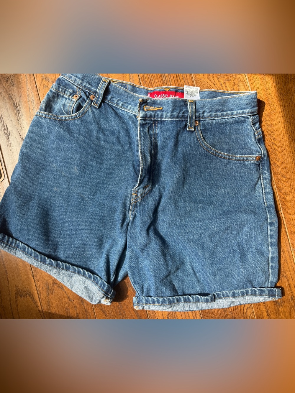 Levi's Classic Blue Denim Jean Shorts